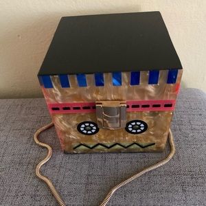 Zara Robot Cube Mini Box Bag Clutch